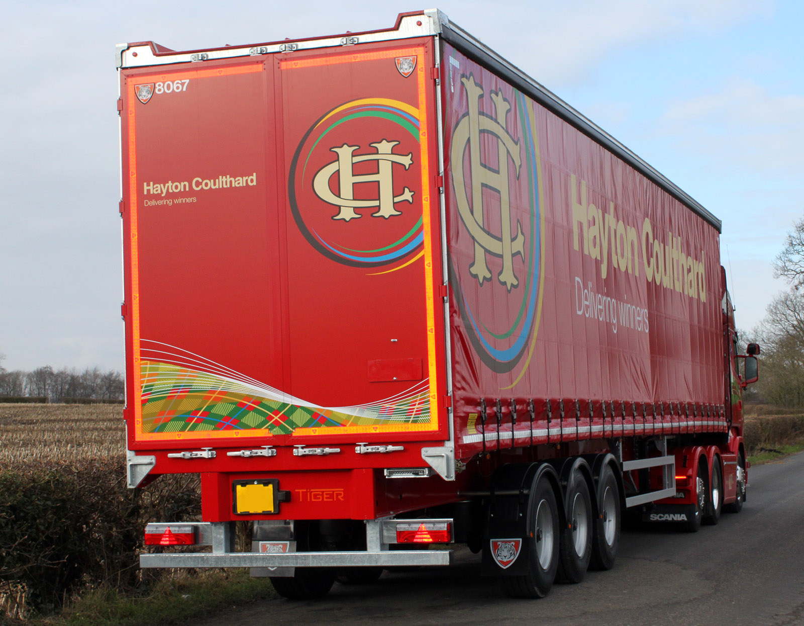 News - Hayton Coulthard Scottish haulier curtainsider fleet order V8 HCT Scania R730 truck