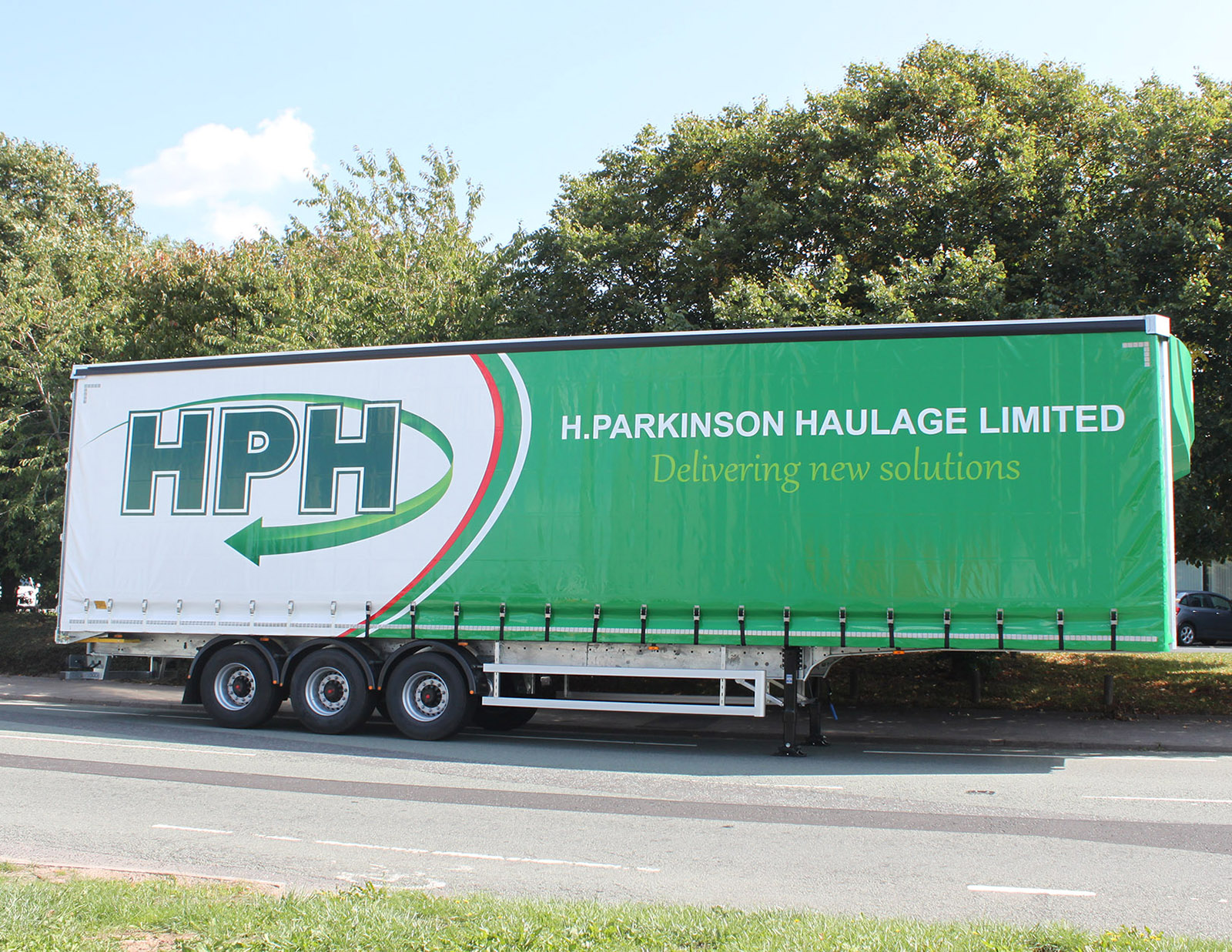 Curtainsiders for H Parkinson Haulage HPH Lancashire side