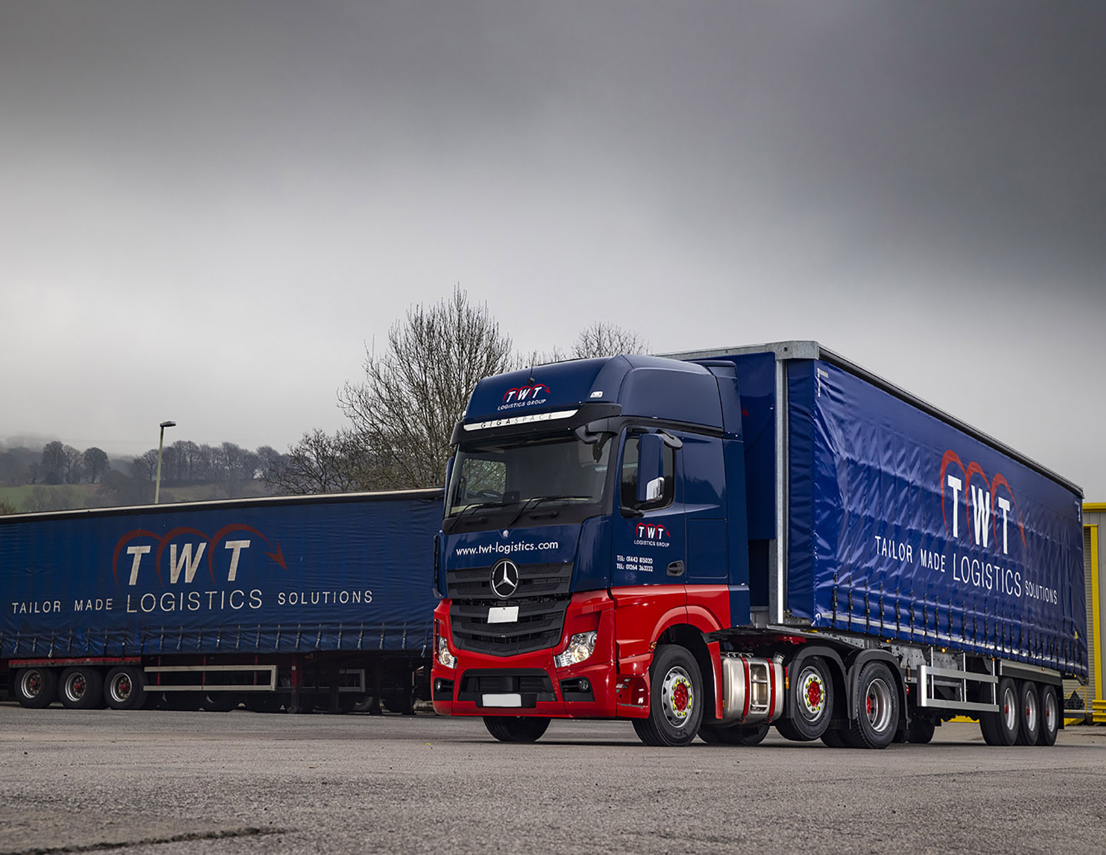 TWT Logistics Group curtainsiders Mercedes trucks