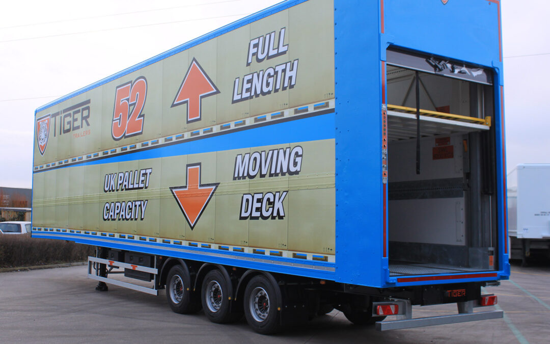 Tiger Trailers to premiere UK’s first 52-pallet moving deck trailer at CV Show 2017