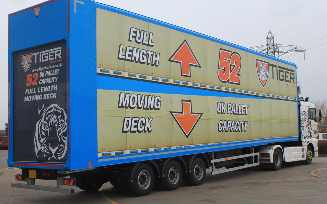 Tiger Trailers launches UK’s first 52-pallet moving deck trailer