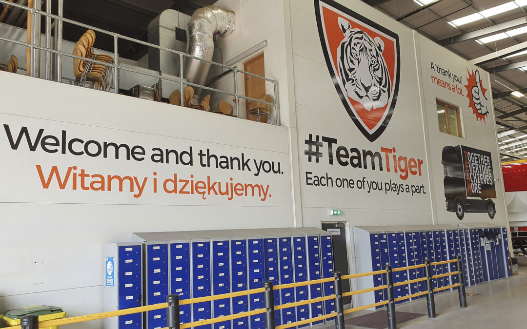 #TeamTiger employee programme roars into life starting with the factory wall