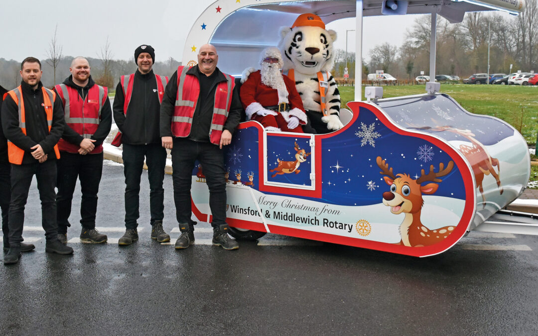 Santa has a new sleigh after Tiger Trailers supports the local Rotary club