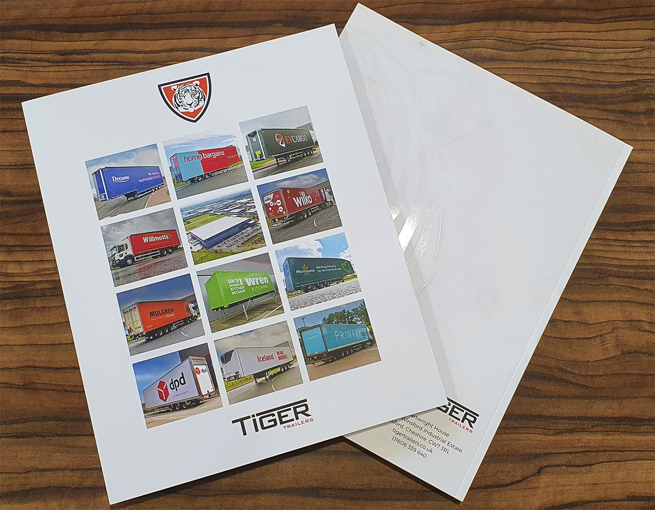 Tiger Trailers Tracks book brochure catalogue 2022 white