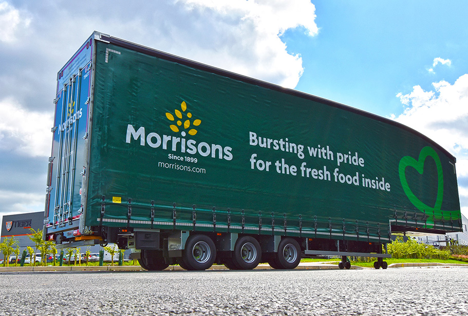 Case study thumb moving double deck Morrisons supermarket ambient