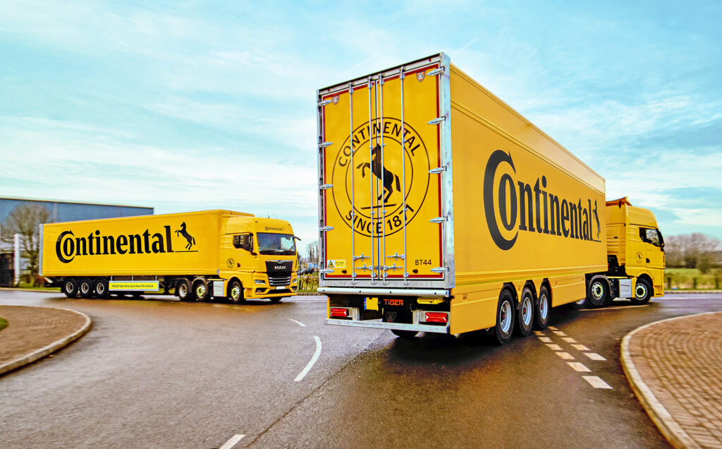 Continental tyres latest tall high cube box van semi trailers from Tiger