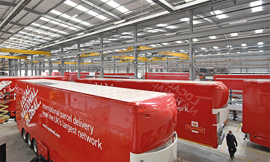 ESG Tiger Trailers gallery - Royal Mail parcels double decks solar panels Trailar, Aerodyne aerodynamics