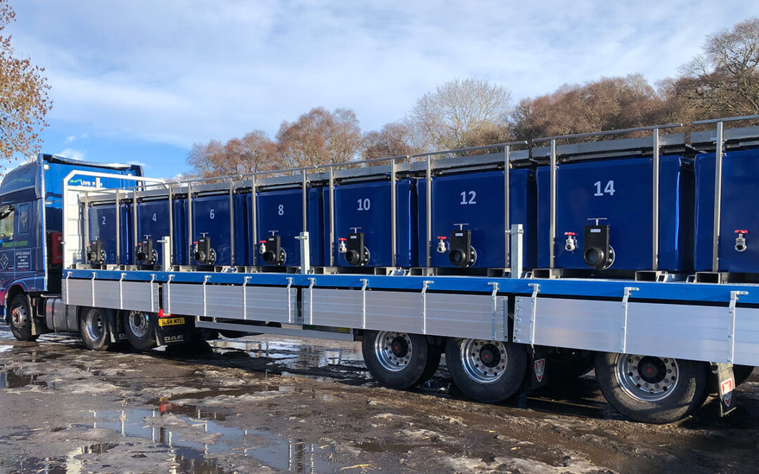 CASE STUDY | Migdale Transport | Specialist dropside flatbed live fish tank carrier