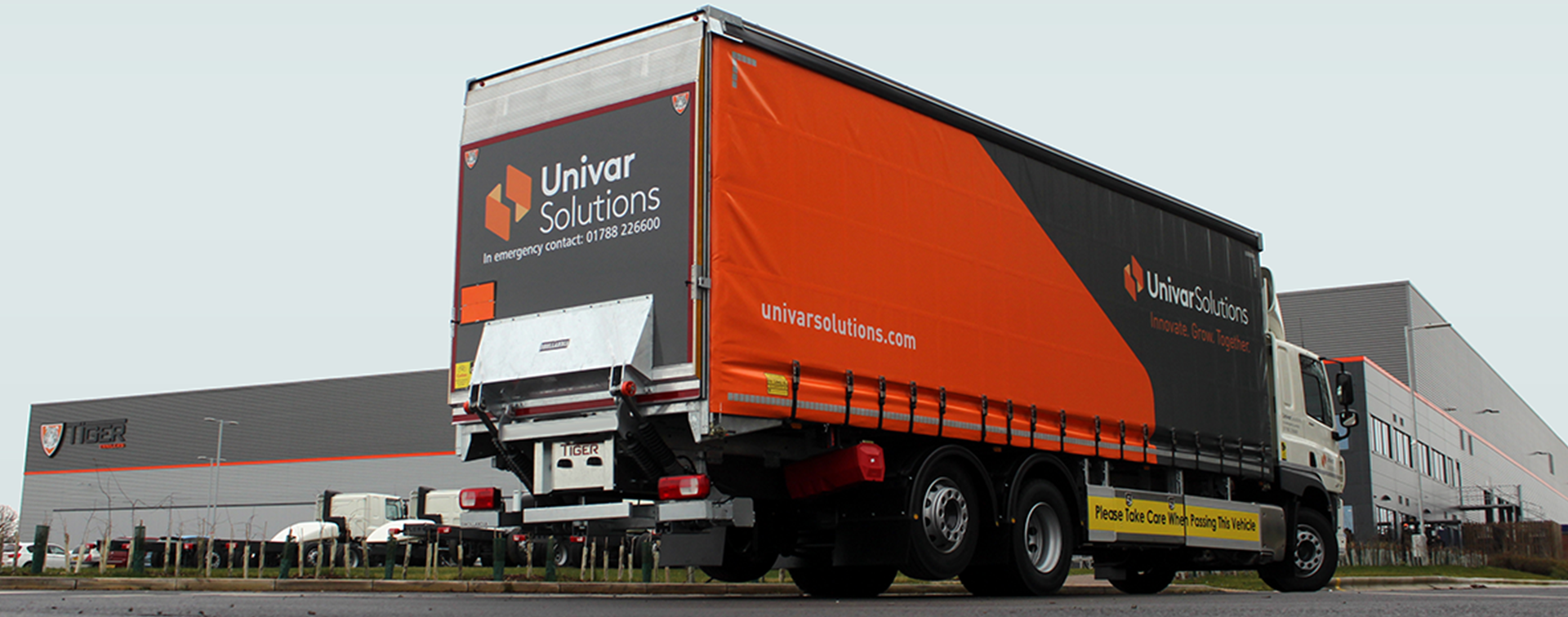 Case-study-Univar-rigid-curtainsider-outside-factory