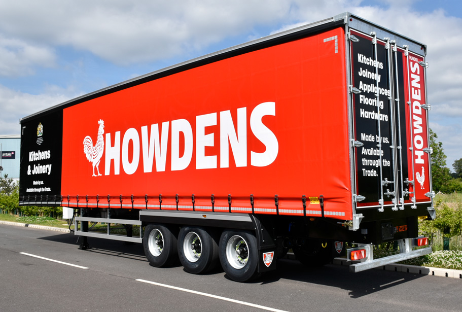 Product page CTA curtainsider articulated trailer manufacturer howdens kitchens joinery zenith contract vehicles rentals