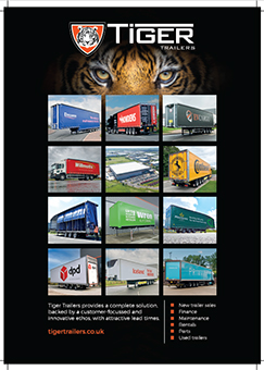 Tiger Trailers road transport trade press magazine advert - 2022 grid