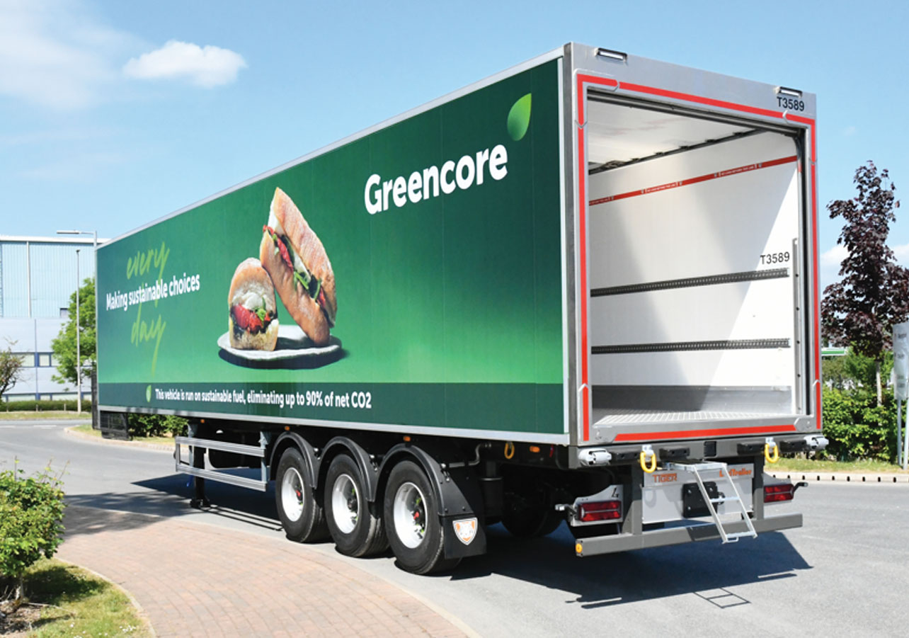 Greencore receives 68 refrigerated temperature controlled reefers with Thermo King Advancer units from Tiger Trailers for cold chain food service transport